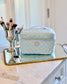 Hampton Train Case Light Blue Patent | Caroline Hill