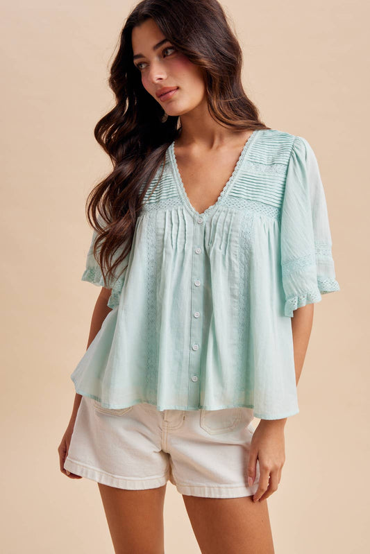 The Darling Pin-Tuck Top | In Loom
