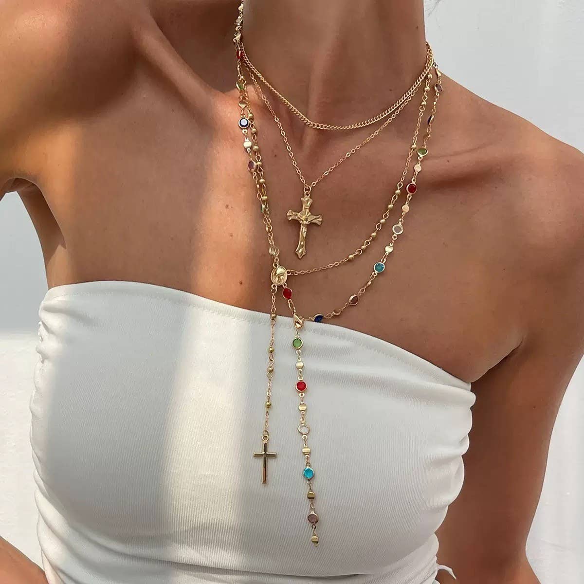 The “Why” Long Layered Necklace