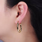 Twist Chubby Oblong Earrings
