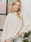 Soft Stripe Pullover Taupe | Sweet Generis