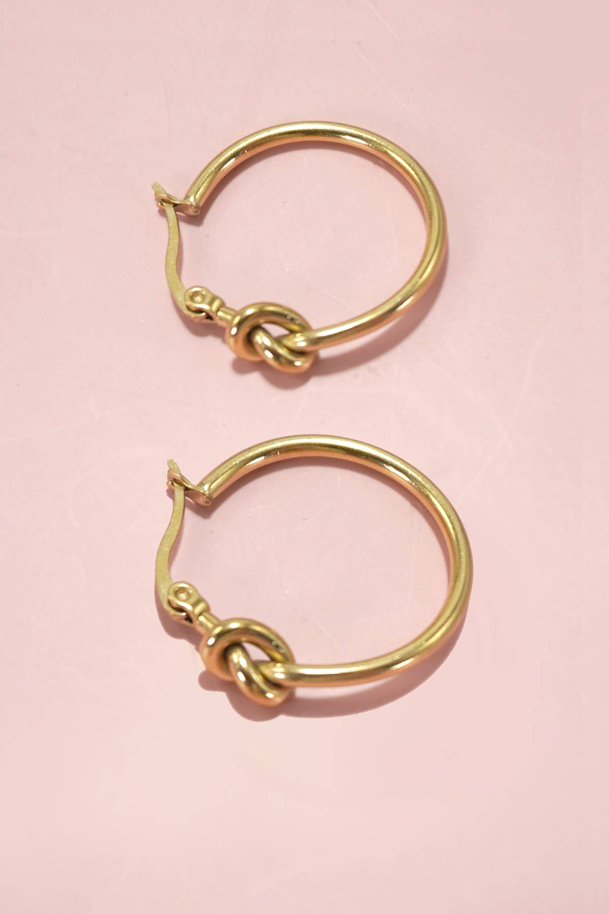 Little Knot Hoops| 18K Stainless Steel