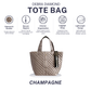 Diamond Tote Shoulder Bag Champagne Gold