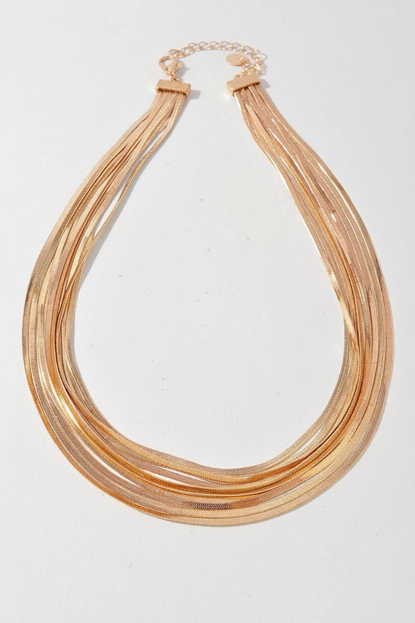 Multi Strand Chain Necklace