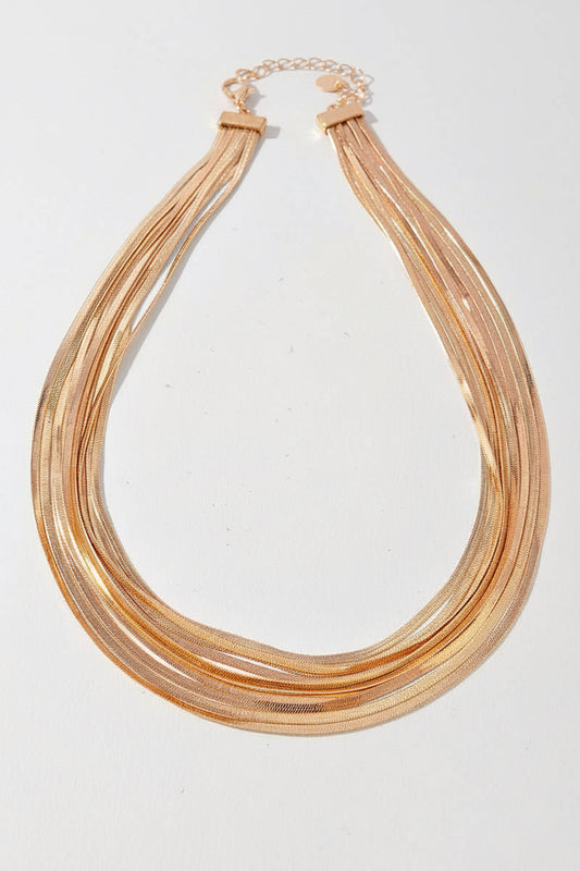 Multi Strand Chain Necklace