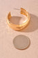 Textured Metal Hoop Earrings
