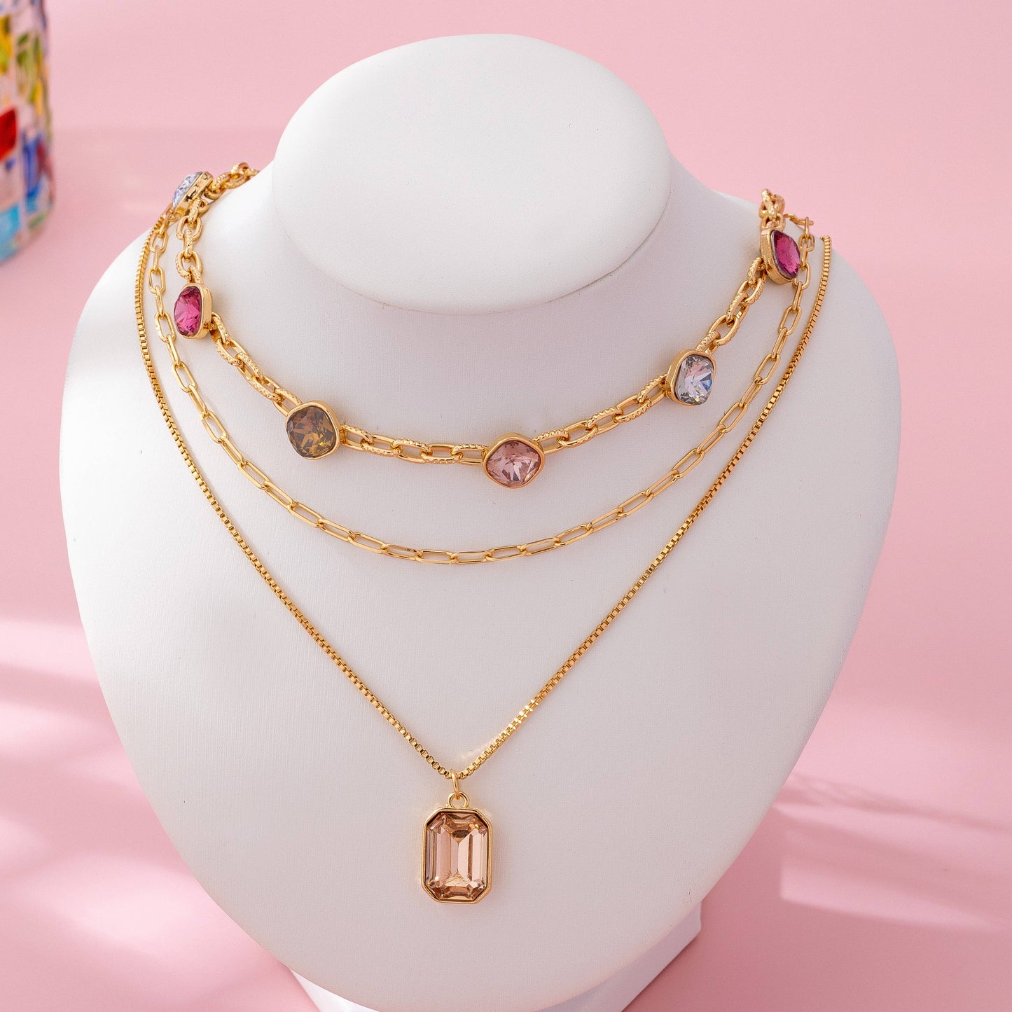 The Crystal Touch Layered Necklace