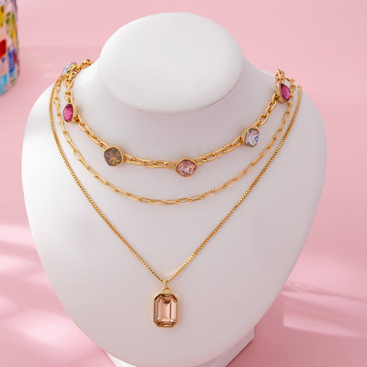 The Crystal Touch Layered Necklace