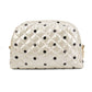 Jennifer Cosmetic Makeup Bag Travel Pouch | Pearl Polkadot