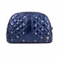 Cosmetic Makeup Bag Travel Pouch | Polka Dot Sapphire