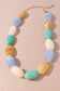 Multi Marble Stone Beaded Necklace