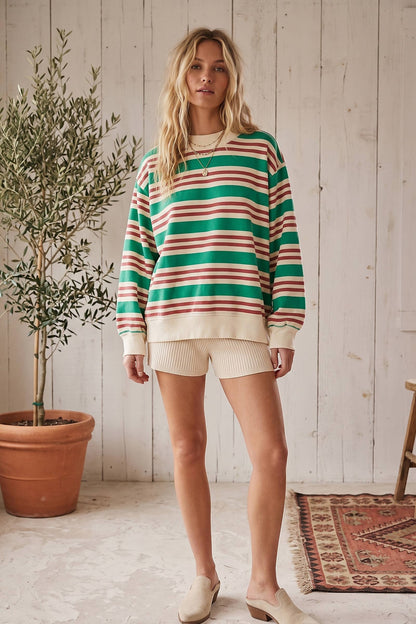 The Holiday Stripe Mock | Sewn & Seen