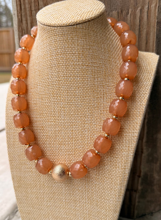 Golden Brown Ice Necklace