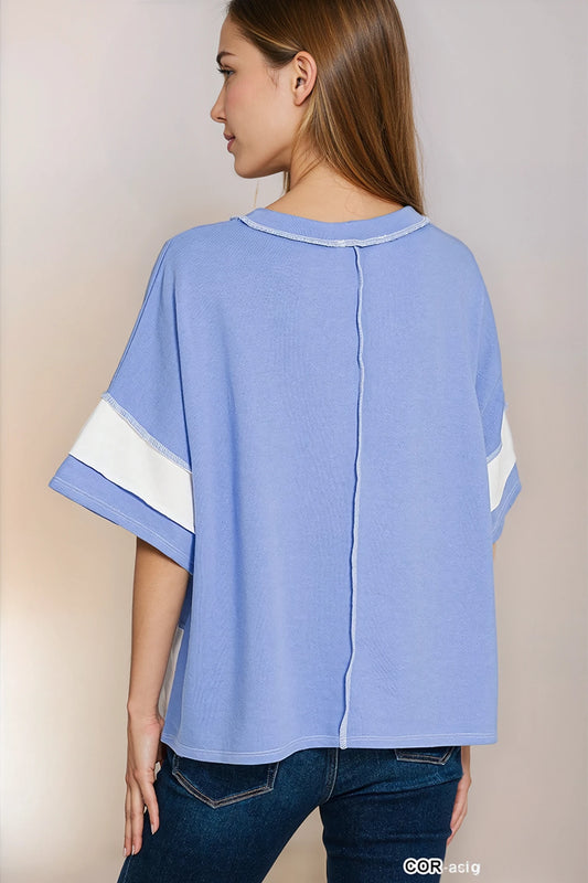 The Lauren French Terry Tee | Zenana