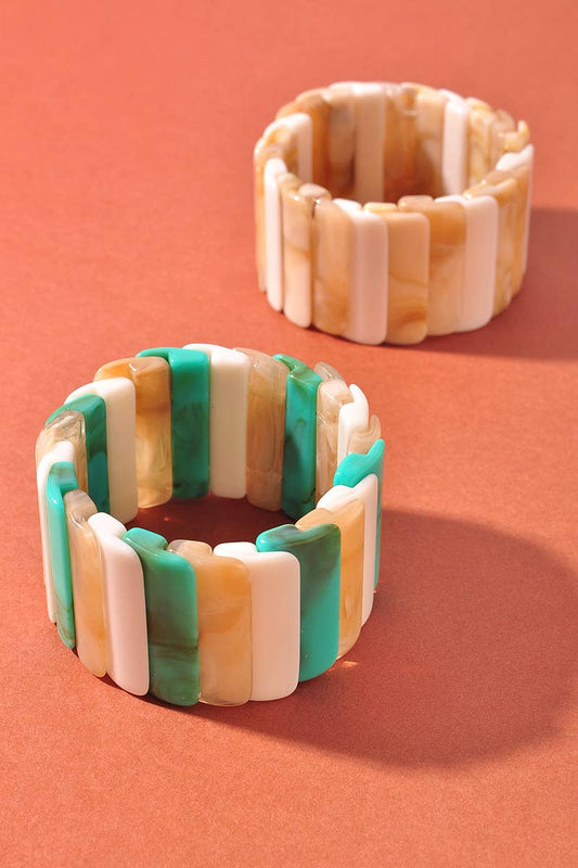 ACETATE RECTANGLE SHAPE BRACELET