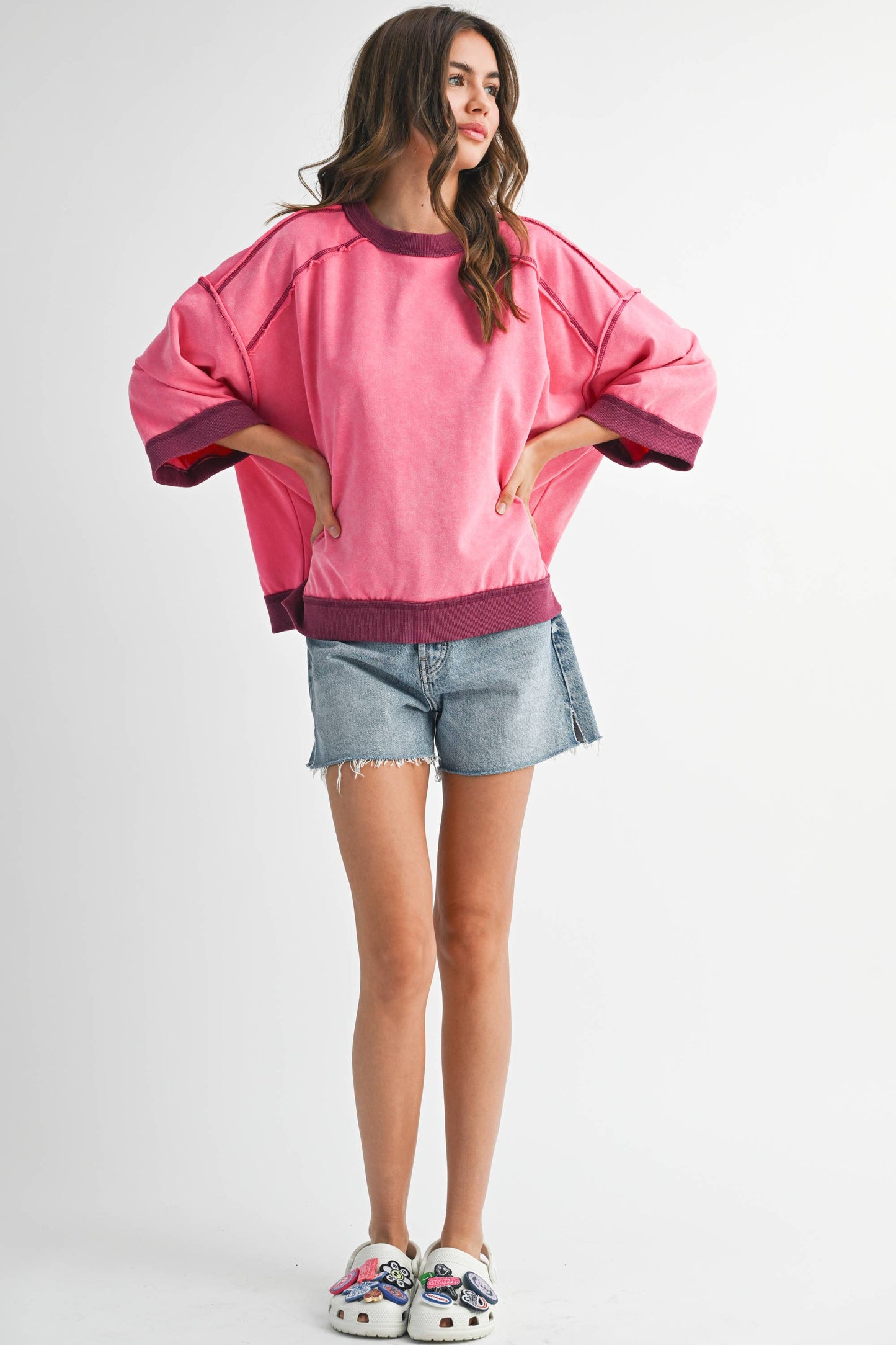 The Blush Riot Boxy Top | AEMI & Co.