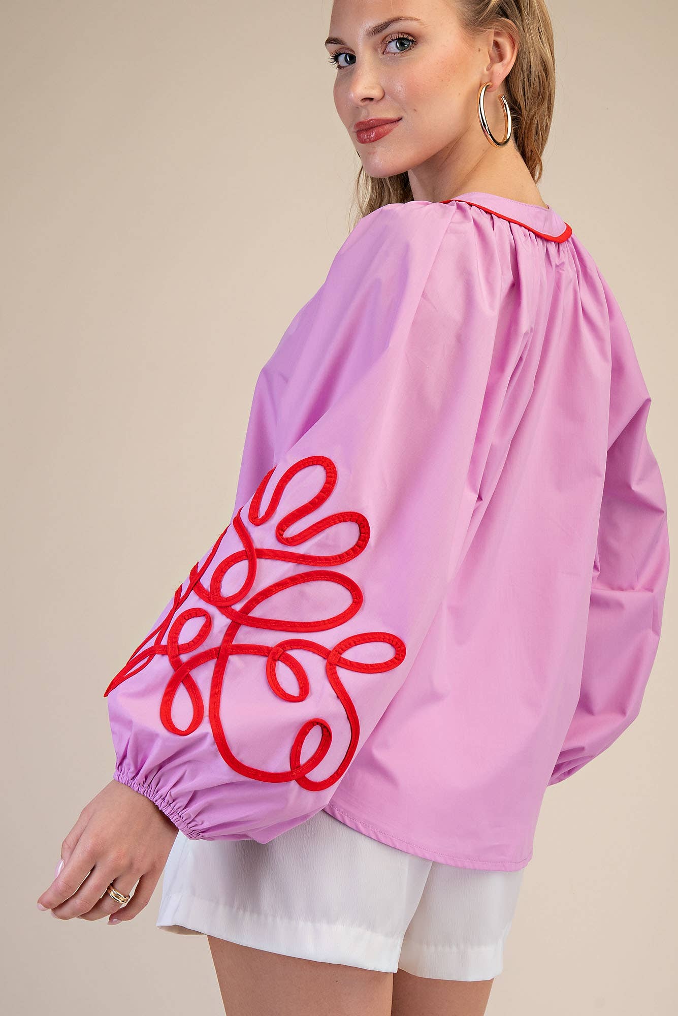 The Abby Contrast Puff Sleeve | Glam