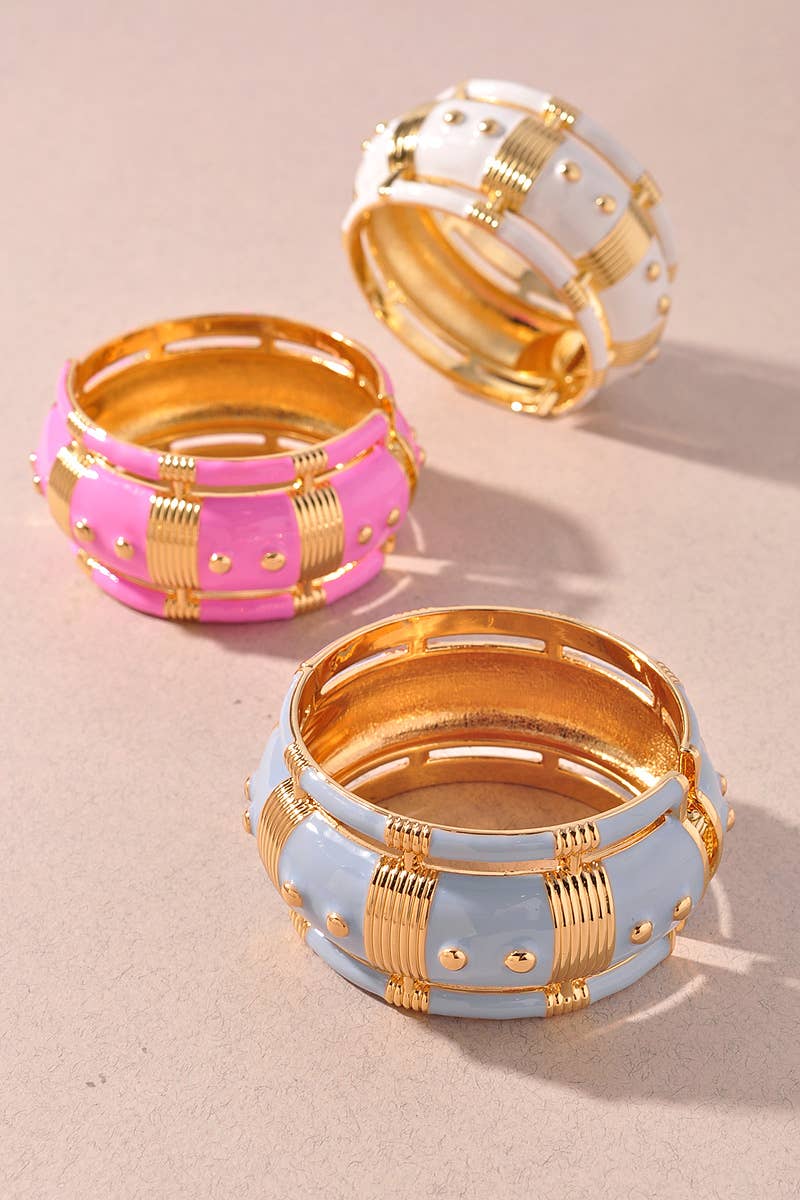 ENTIQUE DESIGN CHUNKY HINGED BRACELET