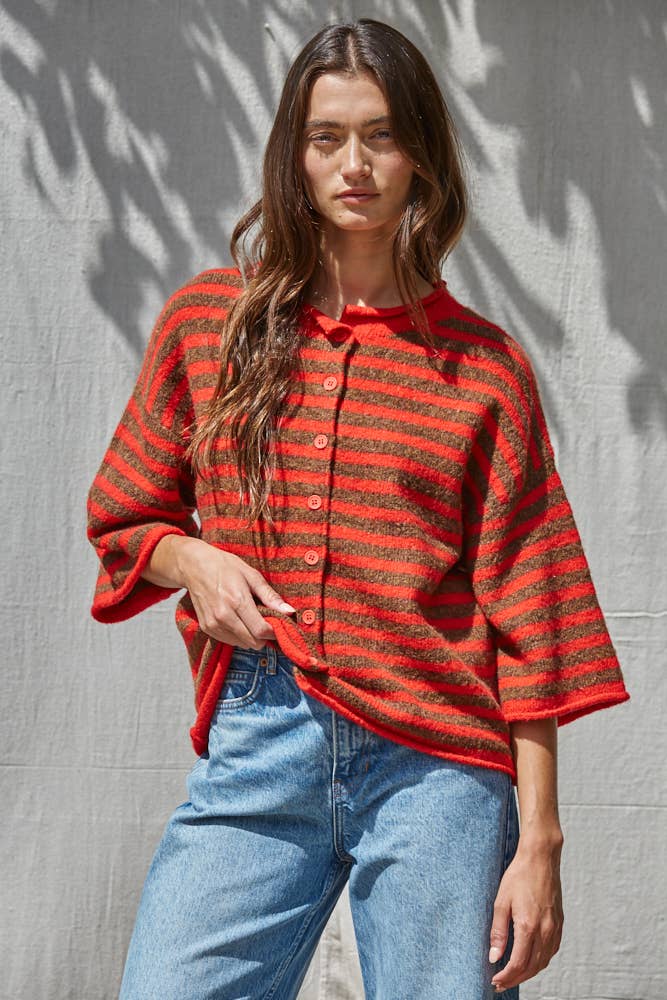 The Kit Knit Short Sleeve Cardigan | 3 Colors | By Together