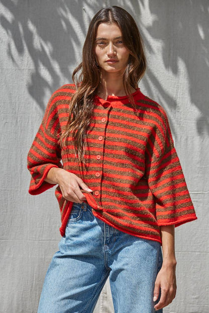 The Kit Knit Short Sleeve Cardigan | 3 Colors | By Together