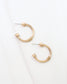 Emerie Hoop Earring Worn Gold