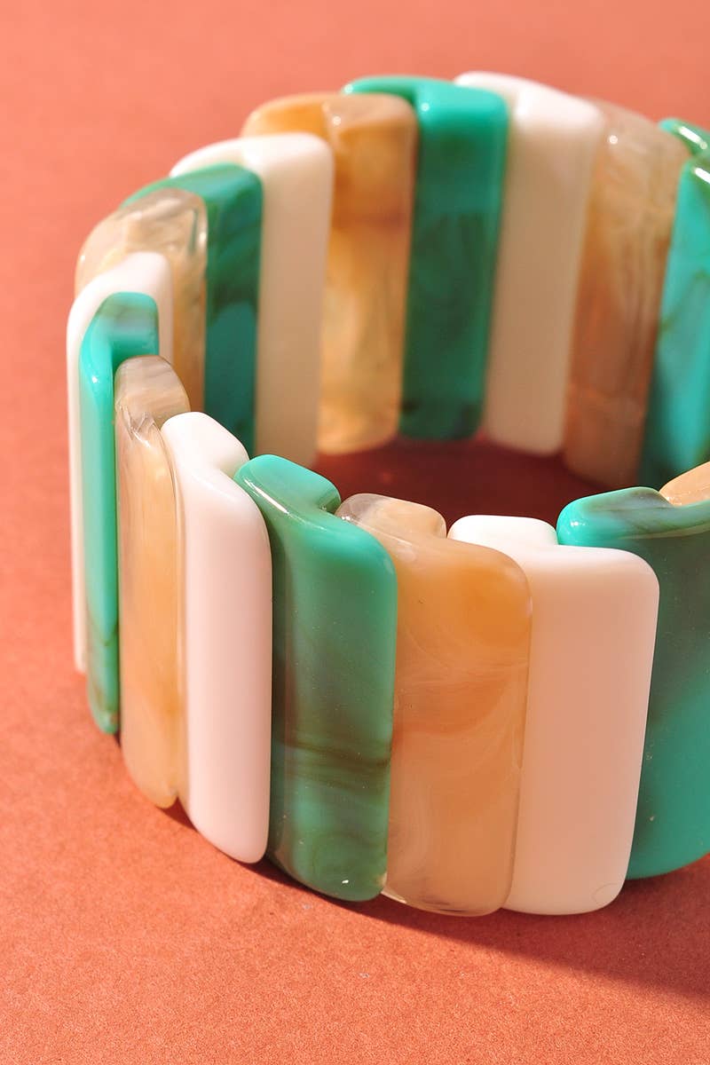ACETATE RECTANGLE SHAPE BRACELET