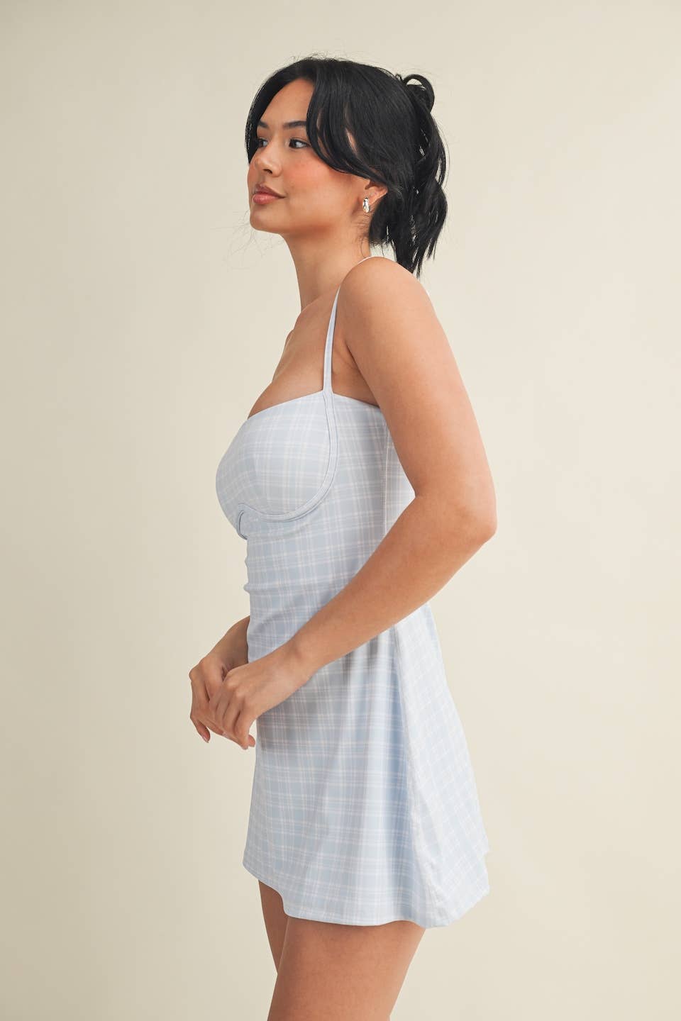 The Plaid Print Sweetheart Dress | Kimberly C