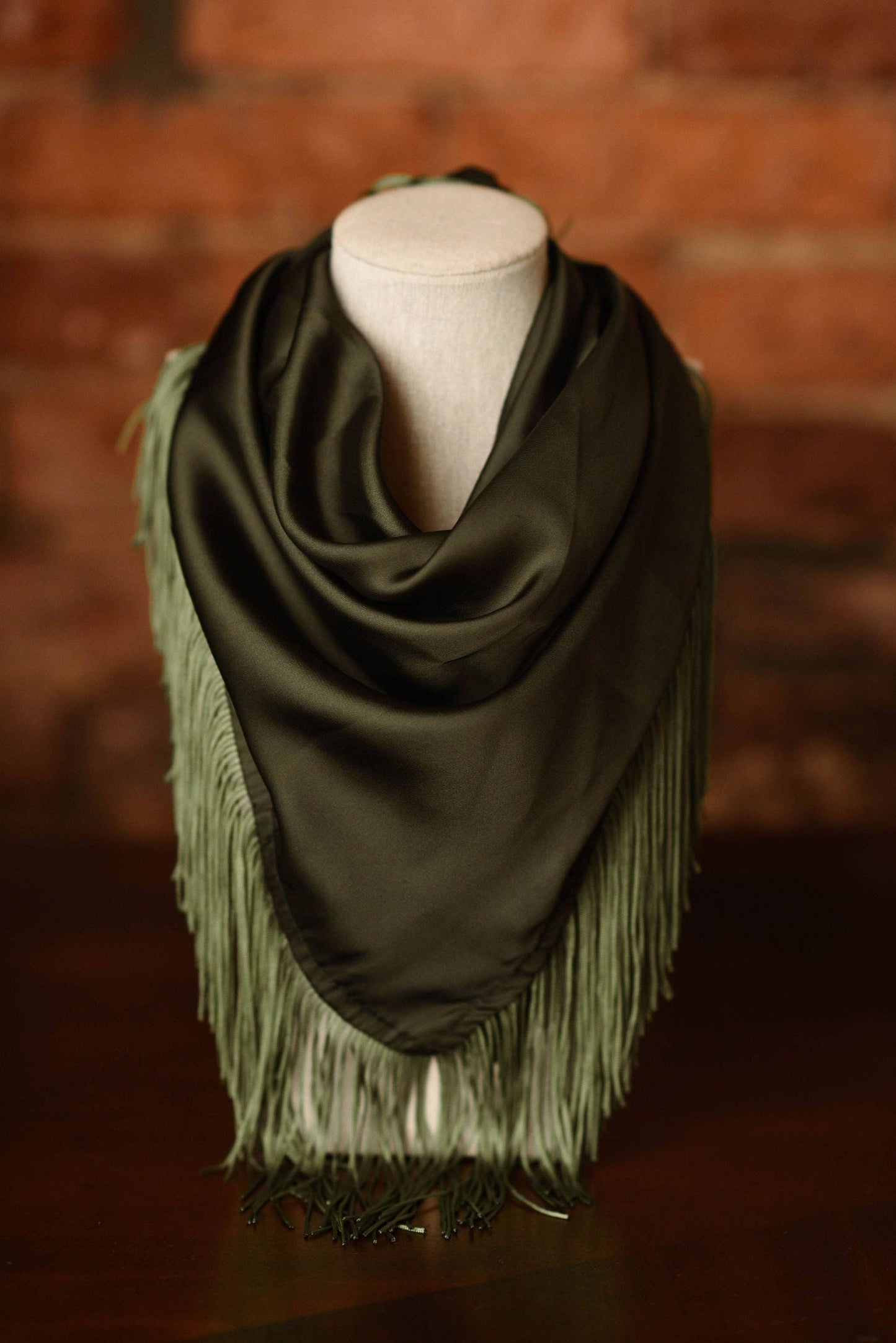 Tatum James Solid Fringe Scarf