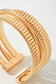 Multi Polished Box Cuff Bracelet
