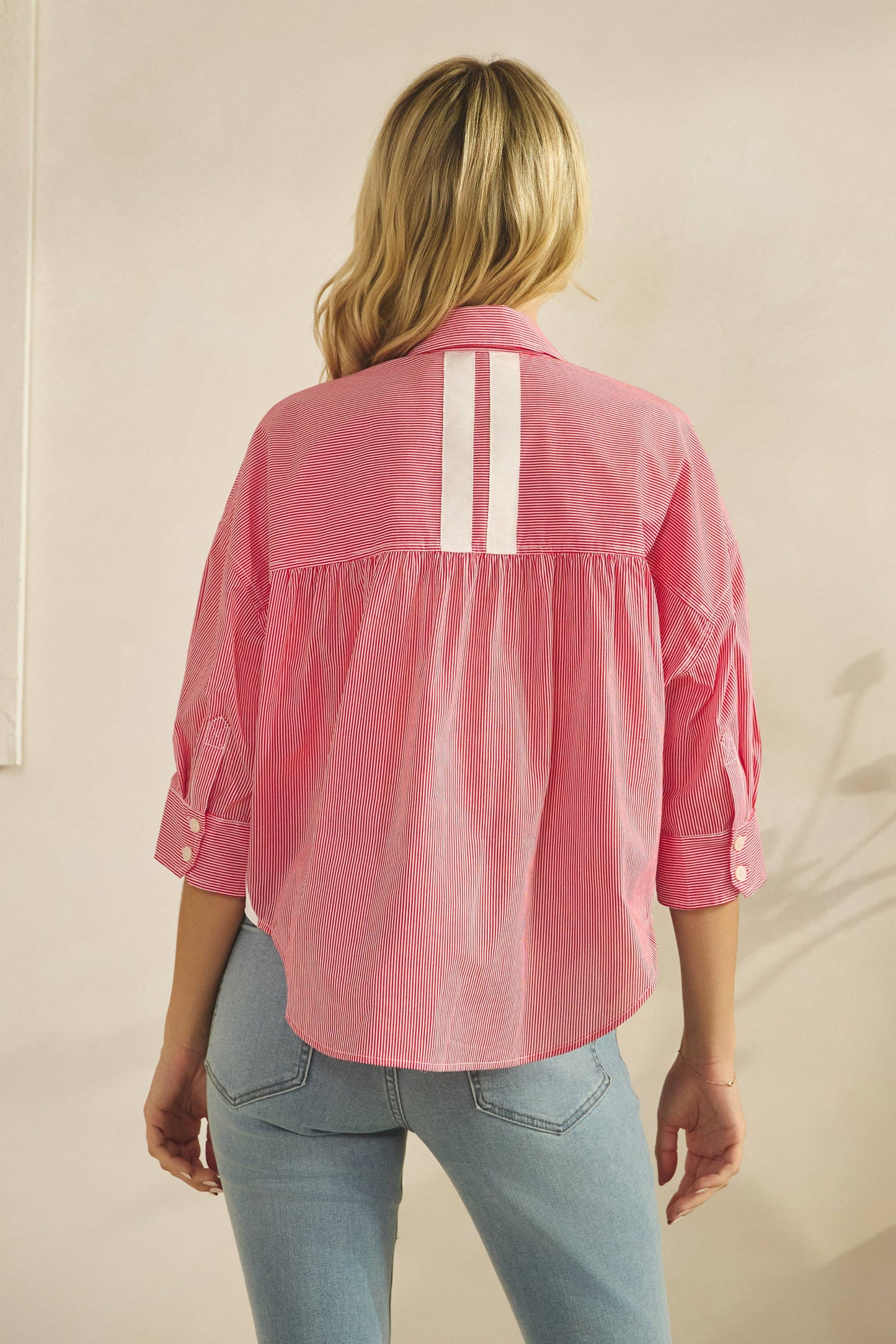 The Penny Pinstripe Button Up | Star Drop