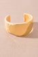 Marbled Resin Gold Accent Open Cuff Bracelet
