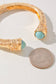 Hammered Hinge Bangle Bracelet