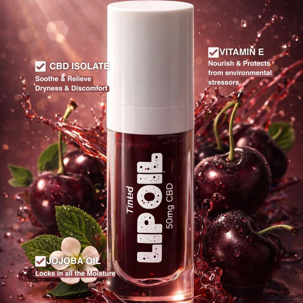 Twine CBD Lip Oil – Black Cherry