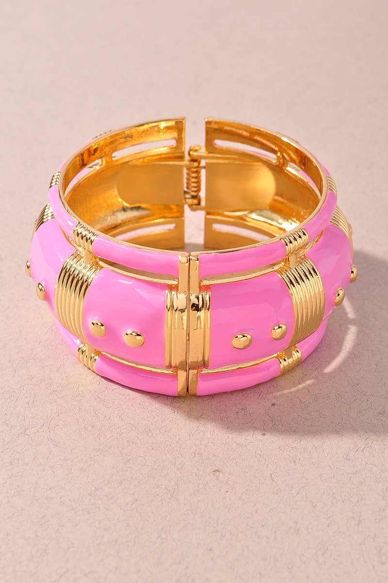 ENTIQUE DESIGN CHUNKY HINGED BRACELET