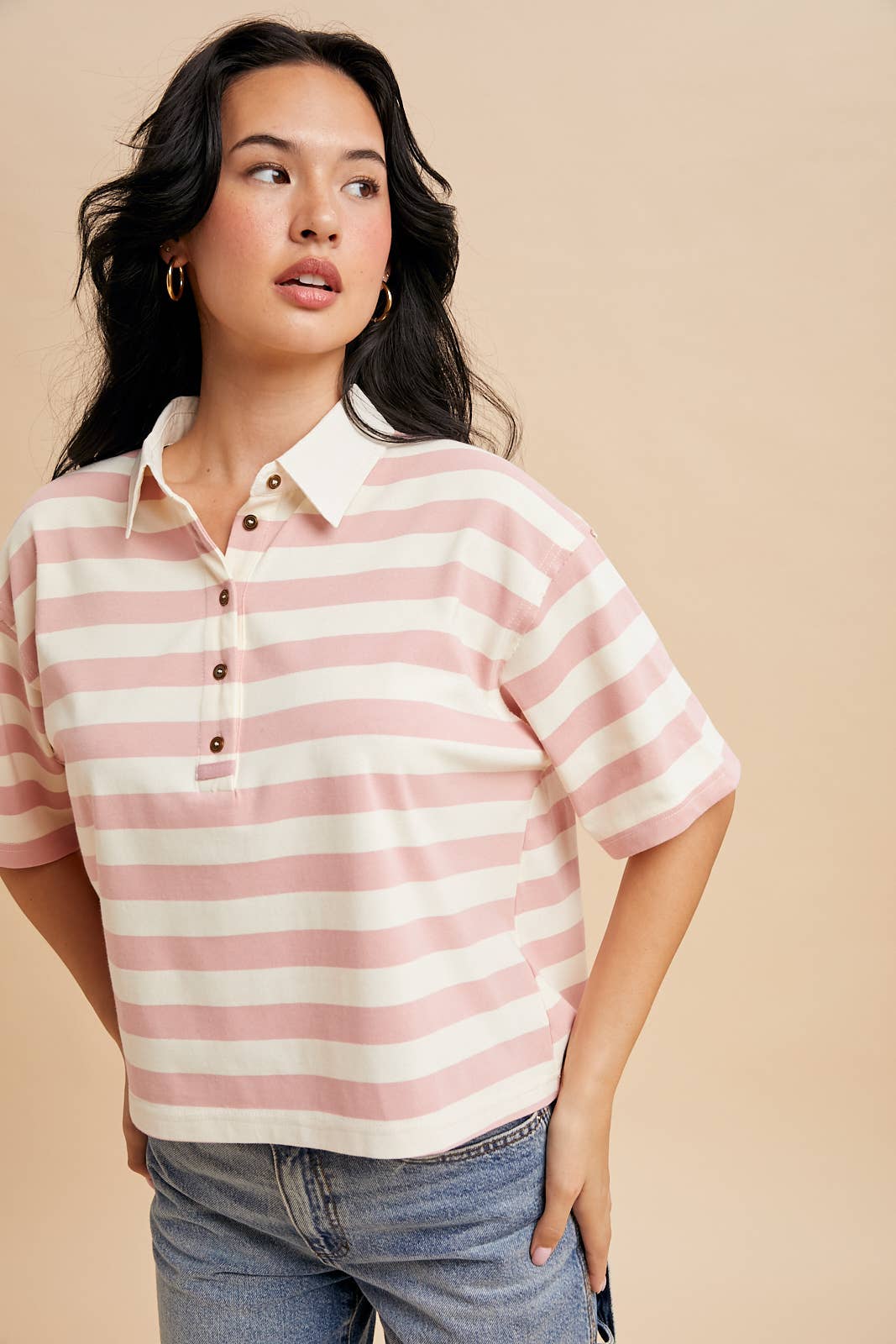 The Pinky Polo | In Loom