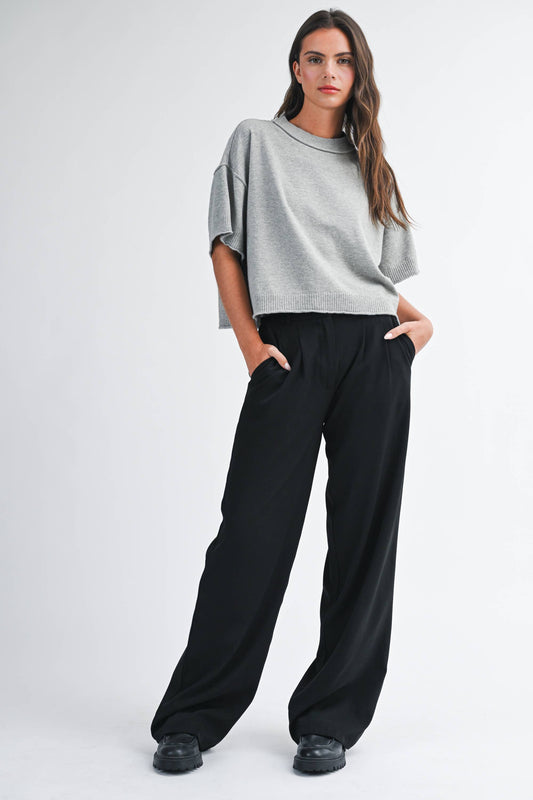Cropped Short Knit | AEMI & Co