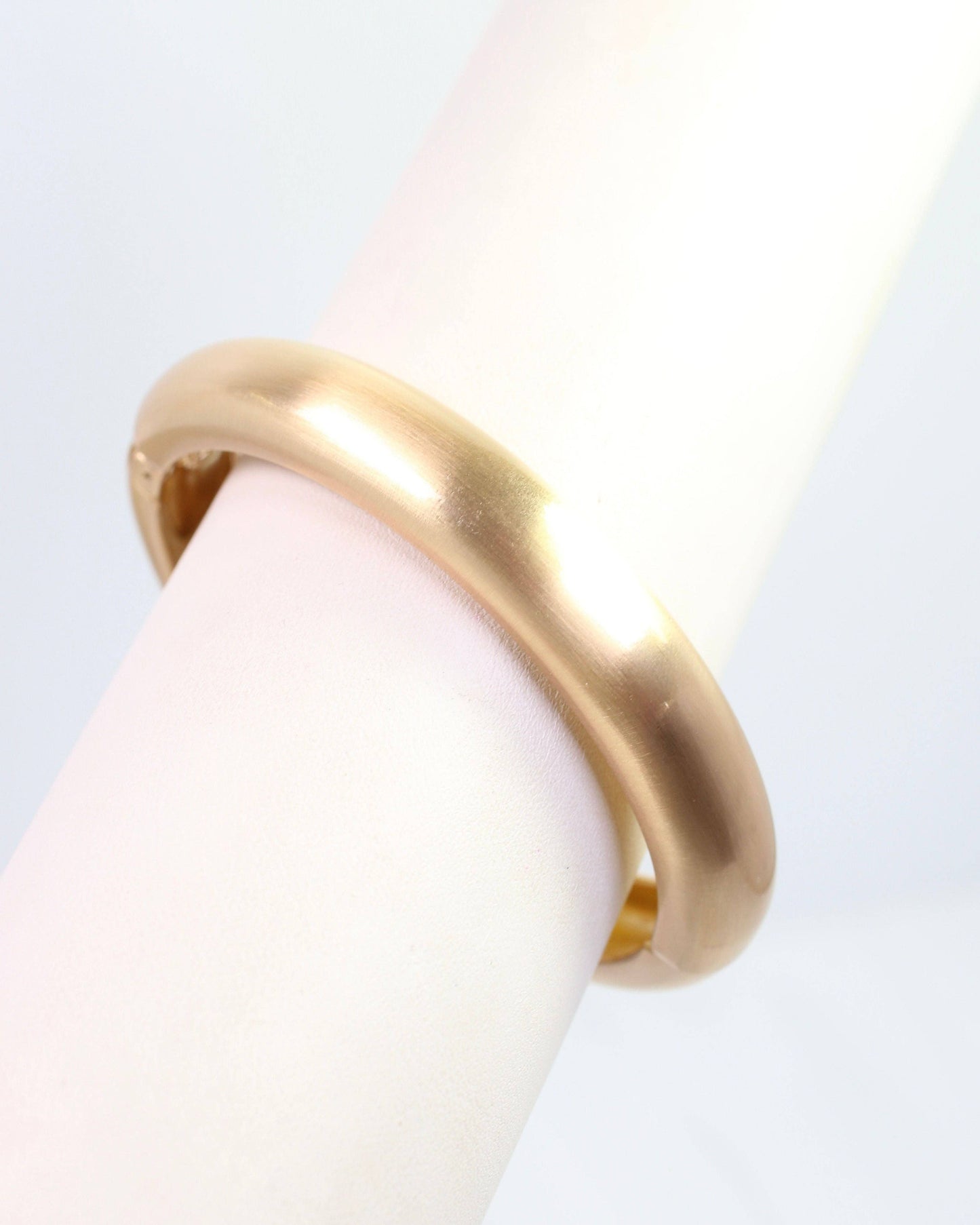 Harlow Hinged Bangle Bracelet Worn Gold