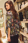 Bohemian Floral Peasant Blouse | Oddi