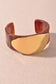 Marbled Resin Gold Accent Open Cuff Bracelet