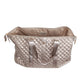 Diamond Quilted Weekender Duffel Bag | Champagne