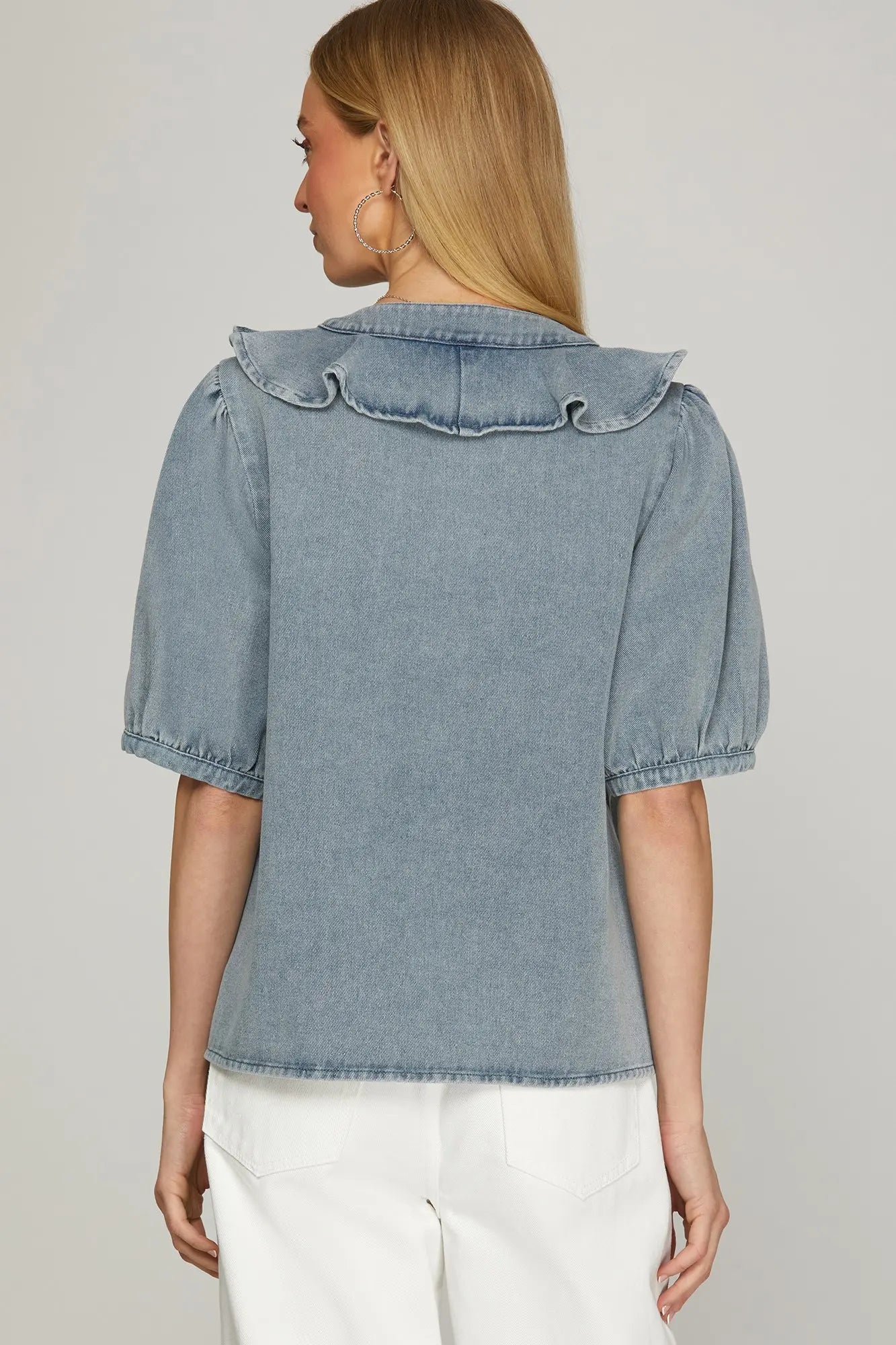 The Maxwell Denim Top | She & Sky