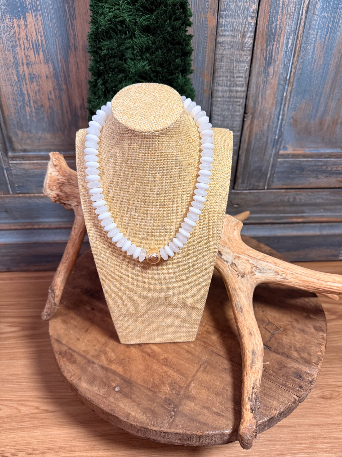 Pure White Statement Necklace