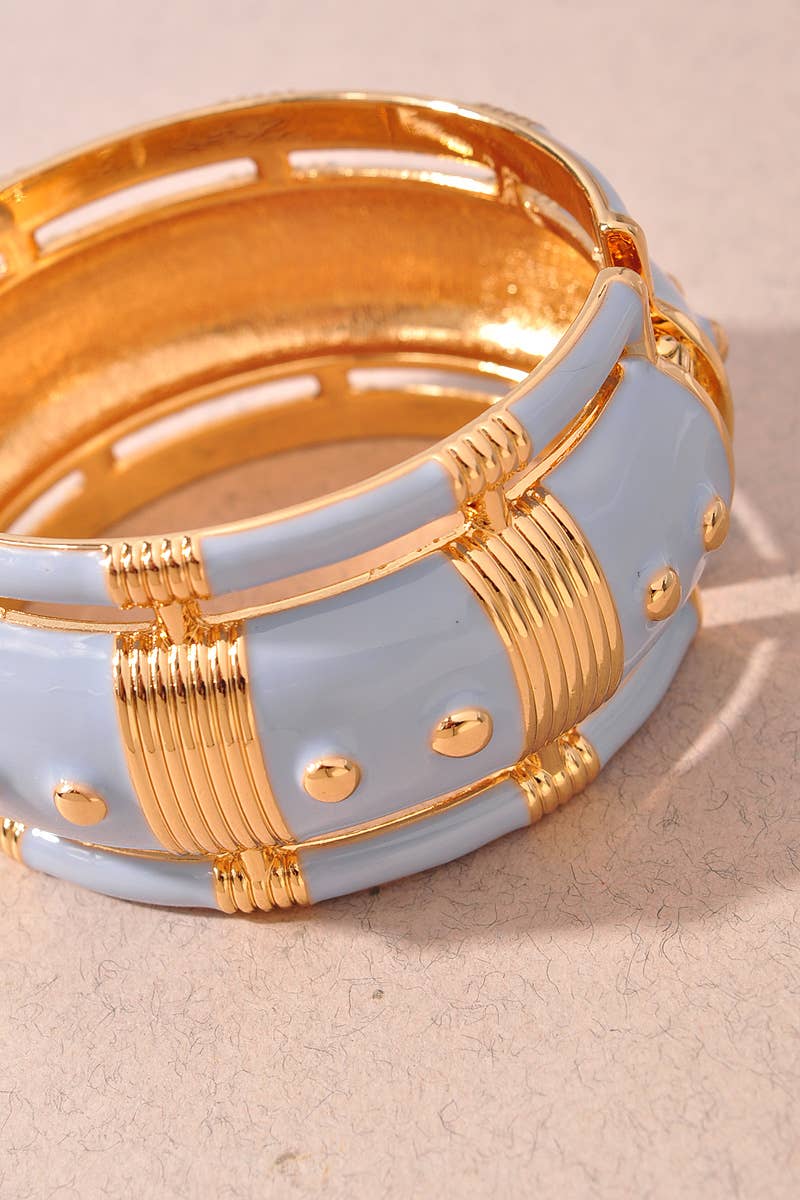 ENTIQUE DESIGN CHUNKY HINGED BRACELET