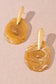 Resin Oval Statement Stud Earrings