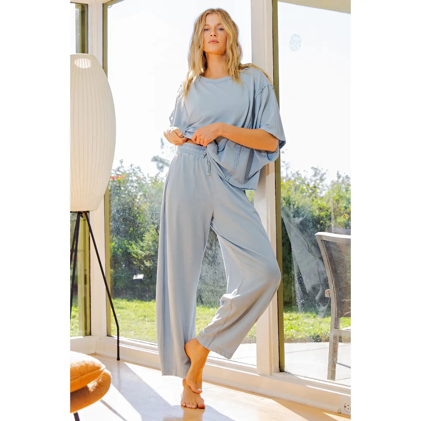 Mineral Bleu Boxy Top | Rae Mode