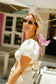 COCO AMBER Polarized Oval Metal Fashion Sunglasses