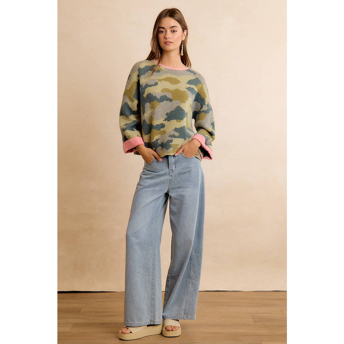 The Girly Camo Knit | Bibi