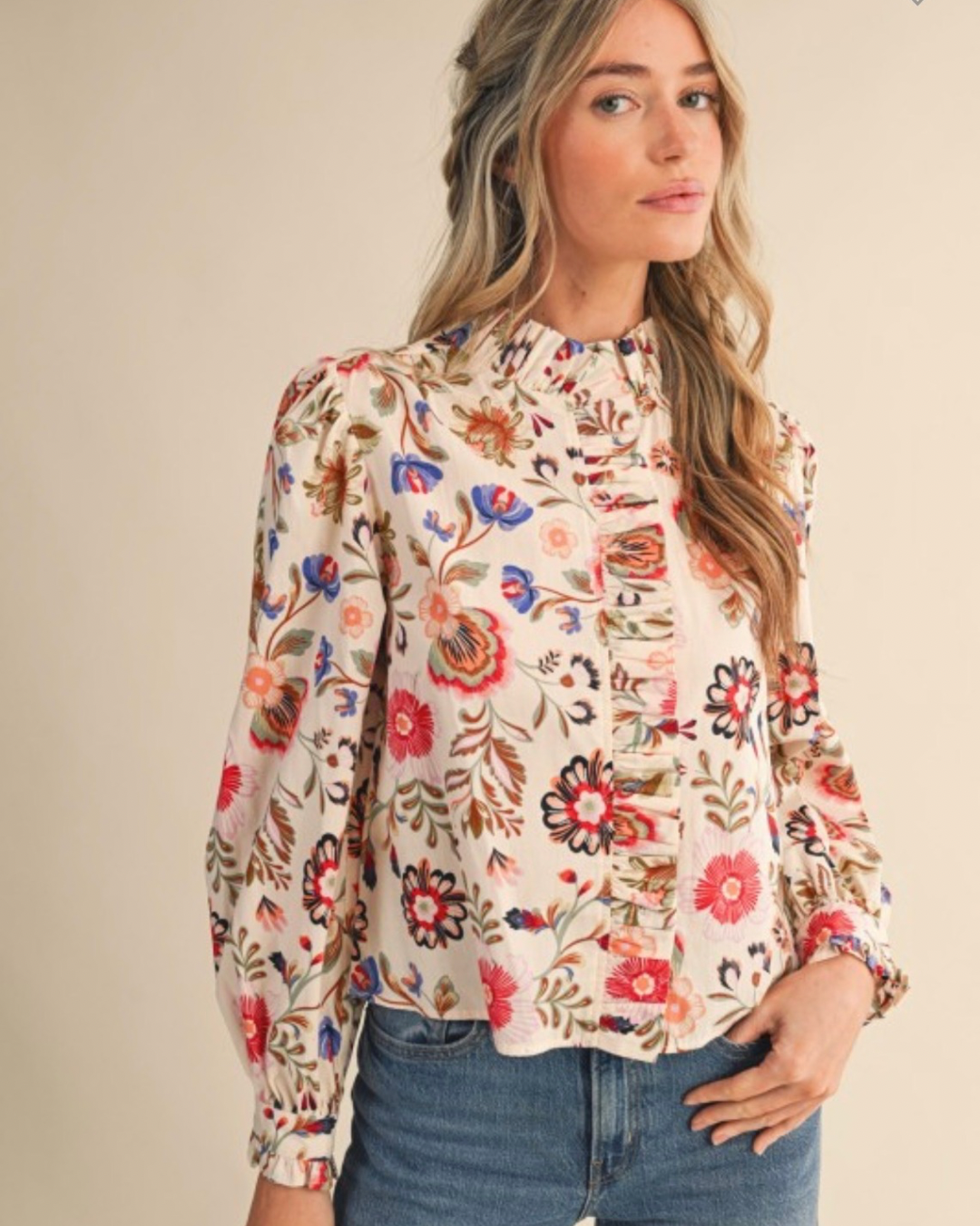 Floral Print Button Down