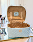 Hampton Train Case Light Blue Patent | Caroline Hill