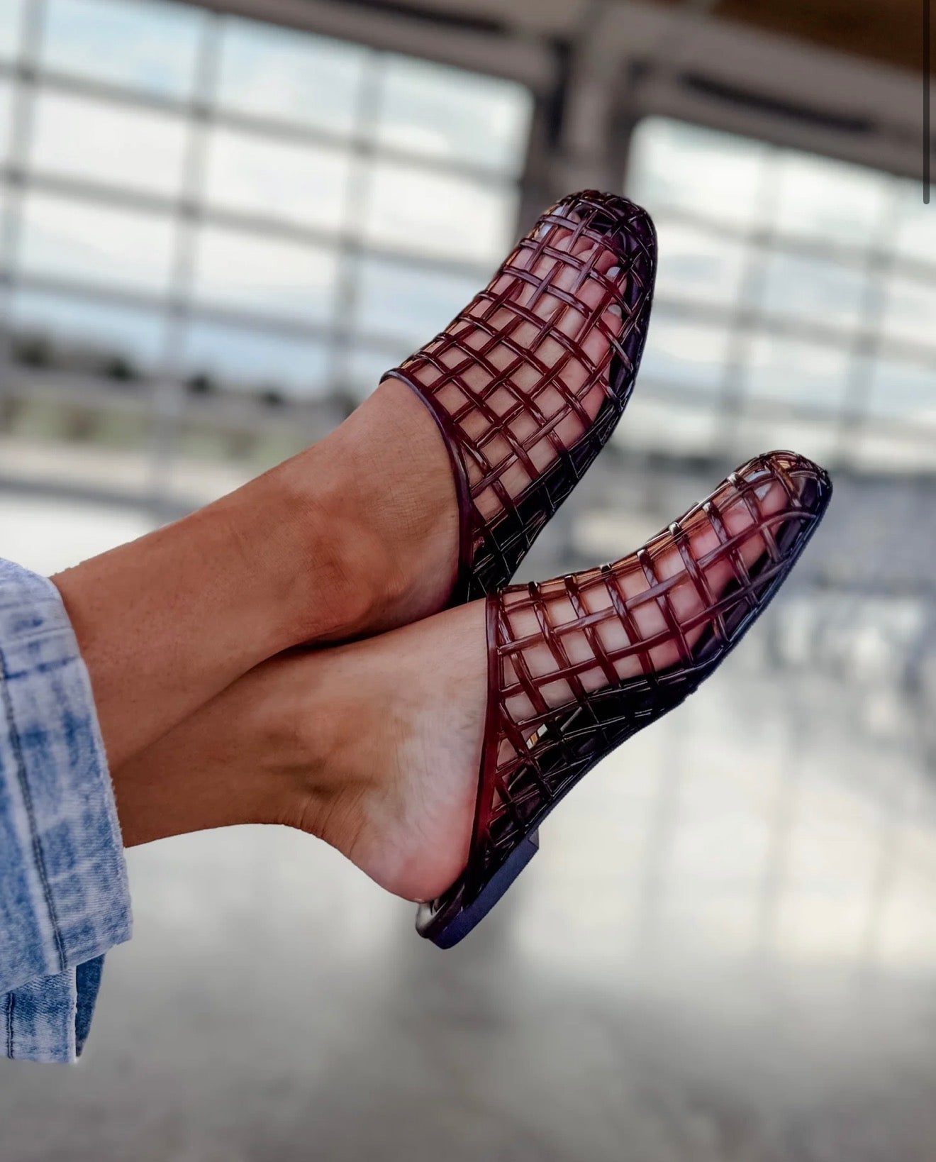 Wayne Jelly Slide Mules